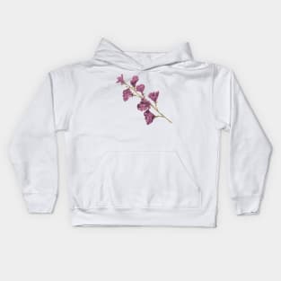 purple flowers, aesthetic floral design Kids Hoodie